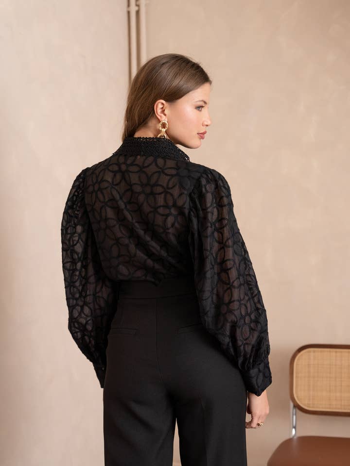 LULUMARY – Großhandel Bluse – Damen – Spitzenhemd CH232A10