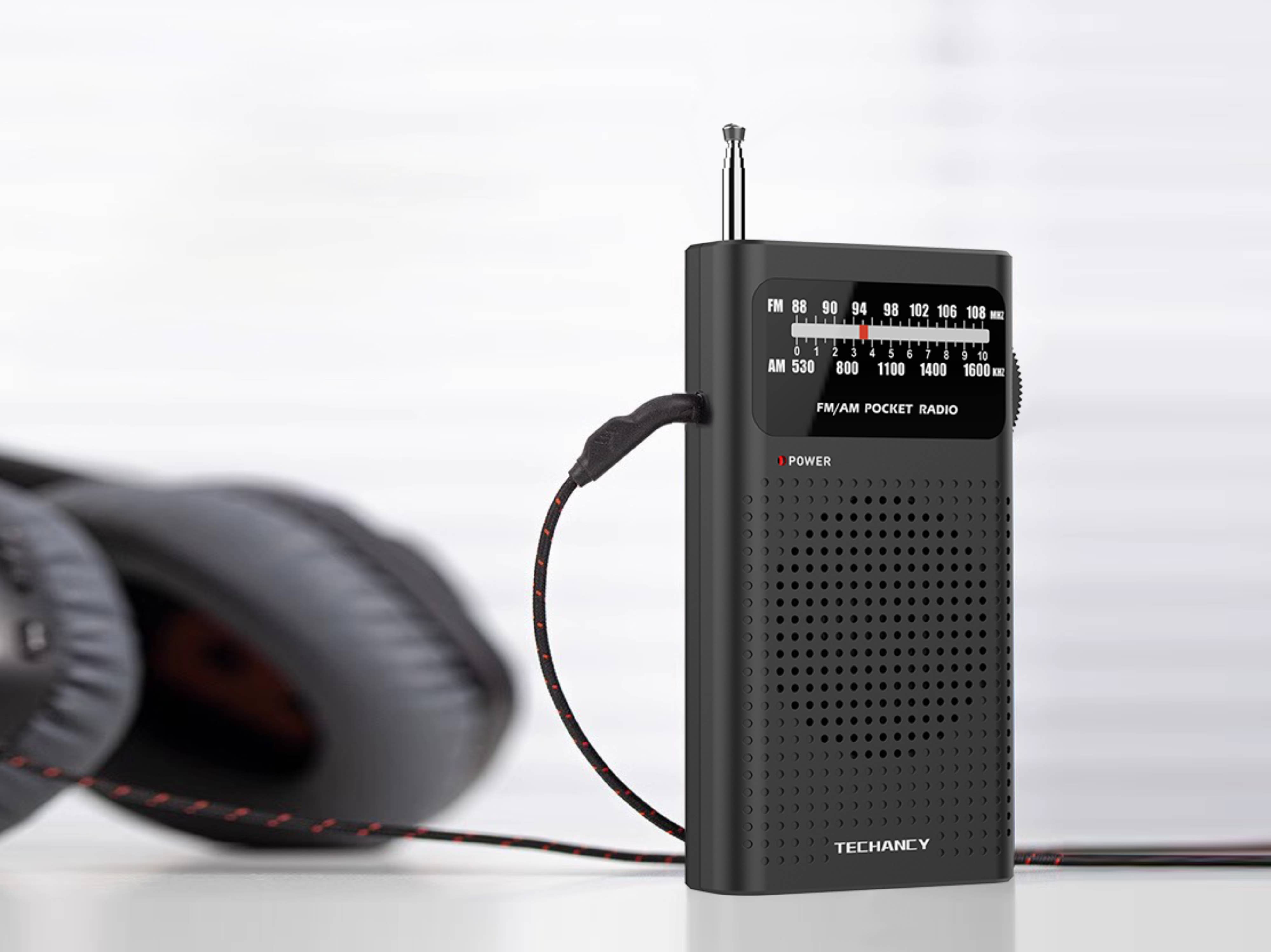 TECHANCY - Wholesale Portable Charger - Techancy MJ2924 Portable FM AM Radio with Manual Tuning, 3.51