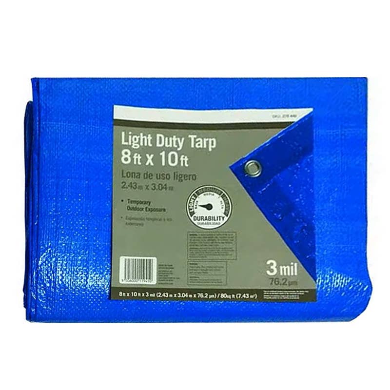 Deluxe Import Trading - Wholesale Blank Canvas - 8' x 10' Blue Tarp0
