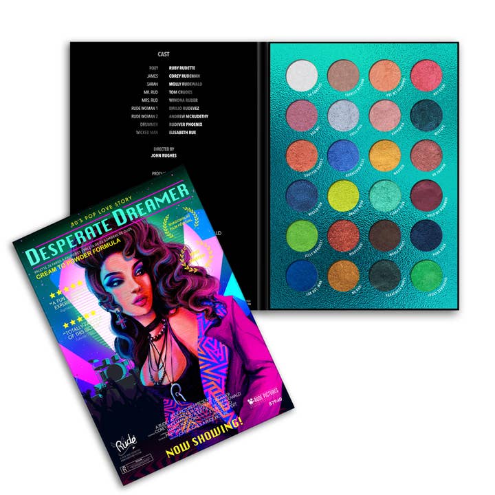 Rude Cosmetics - Wholesale Eyeshadow Palette - Desperate Dreamer - 24 Eyeshadow Palette