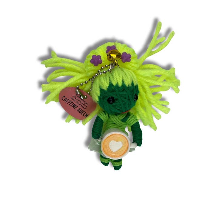 The H&H Group - Wholesale Keychain - Unisex - Caffeine Queen - Watchover Voodoo Dolls - Keychain