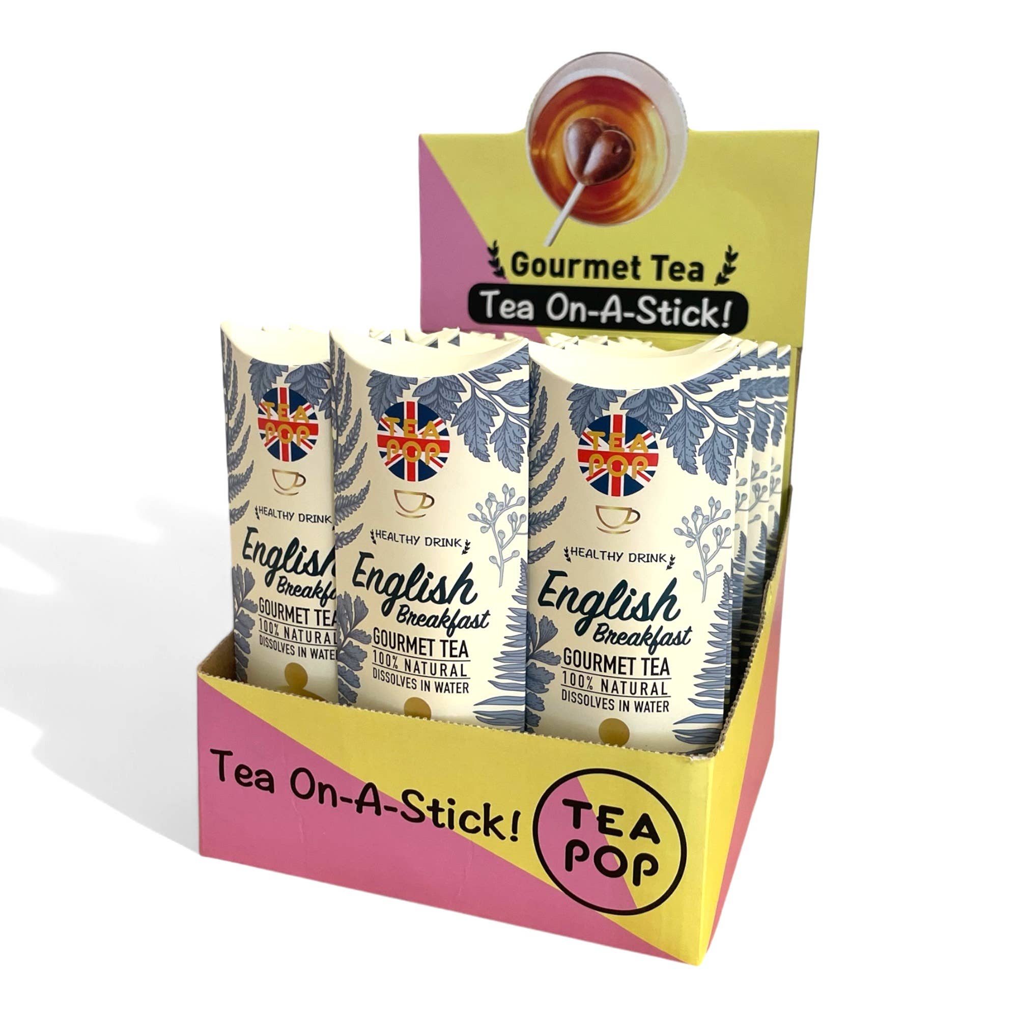 Northern Tea Company - Wholesale Health/Detox Tea - English Breakfast Gourmet TEA on-a-stick! (20x sticks tray)1