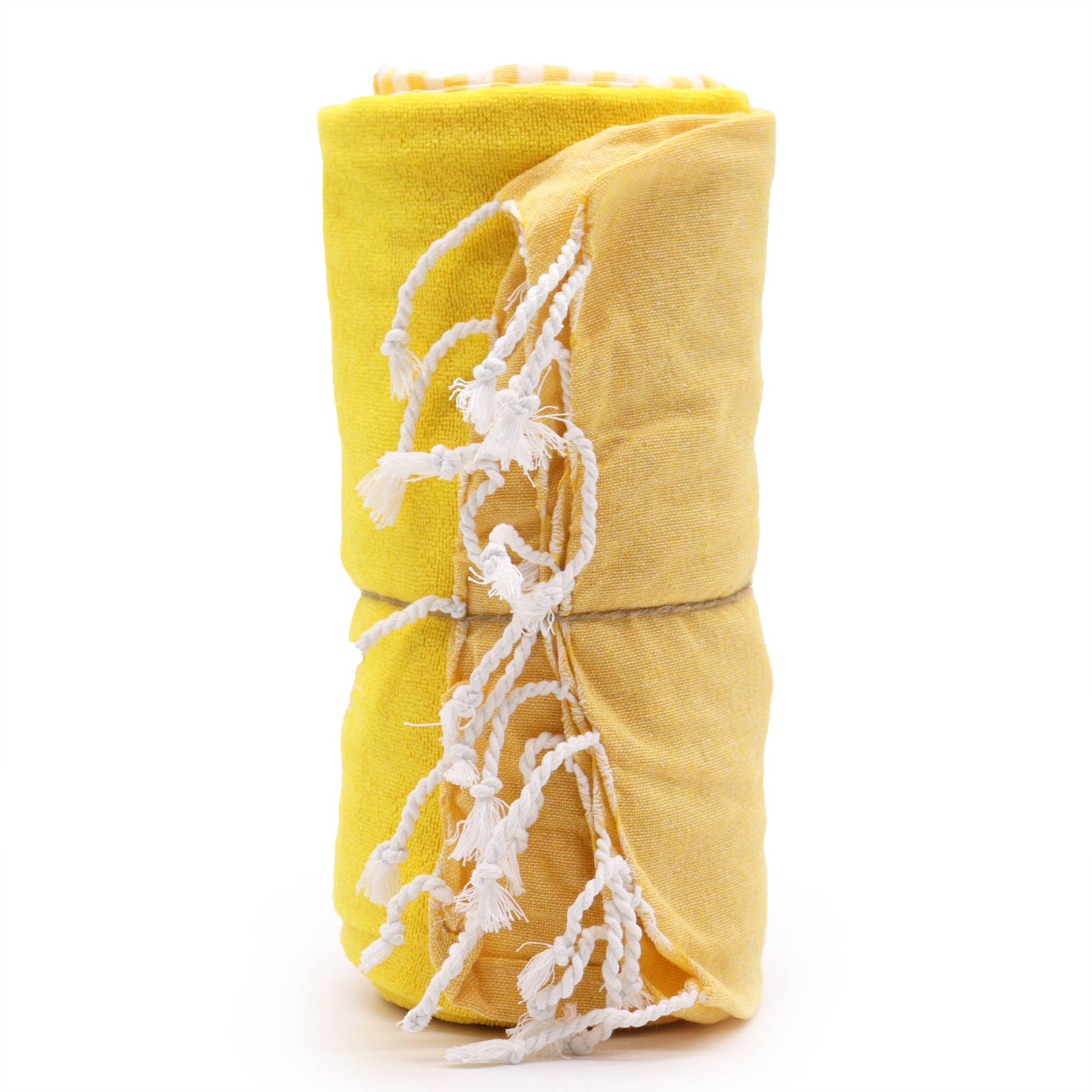 AW Artisan - Wholesale Beach Towel - Cotton Pareo Towel - 100x180 cm - Sun Yellow2