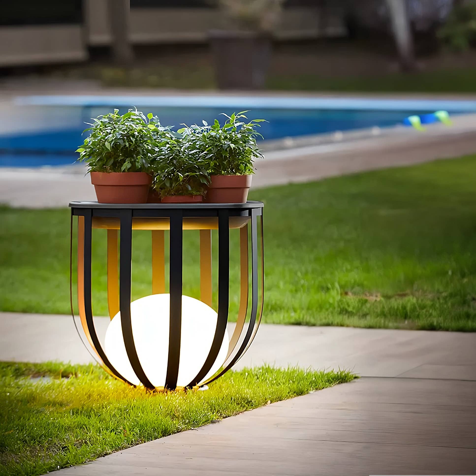 EP Design Lab - Vente Bibelots/décorations d'extérieur - Jardinière de jardin à LED pour jardin extérieur à énergie solaire0