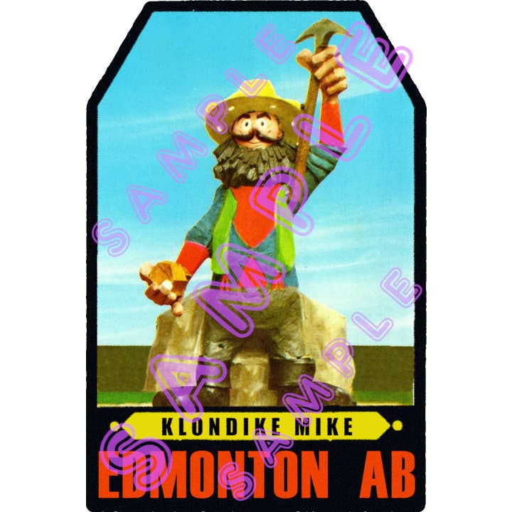EDMONTON AB Retro / Vintage Style Vinyl Sticker ED7 for wholesale by Hilda74 Retro Designs