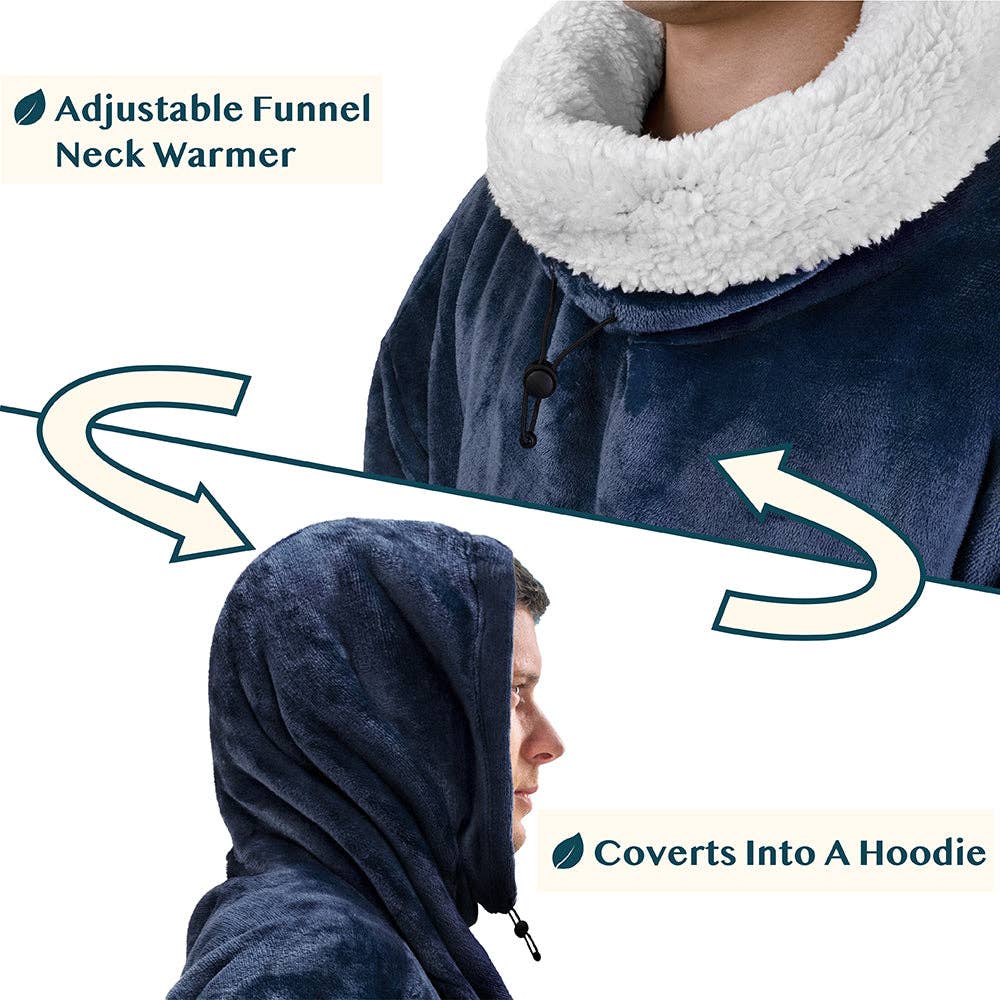 Pavilia - Wholesale Throw Blanket - Neck Warmer Sweatshirt Hoodie Blanket74