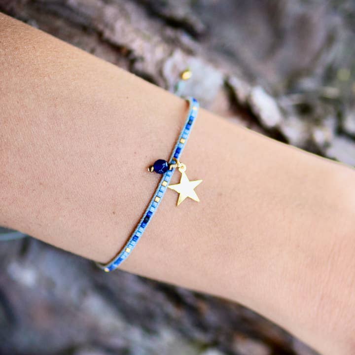 Makarla - Handmade Colombian Jewelry - Wholesale Beaded Bracelet - Women's Miyuki Star Charm Bracelet | Gift for Women