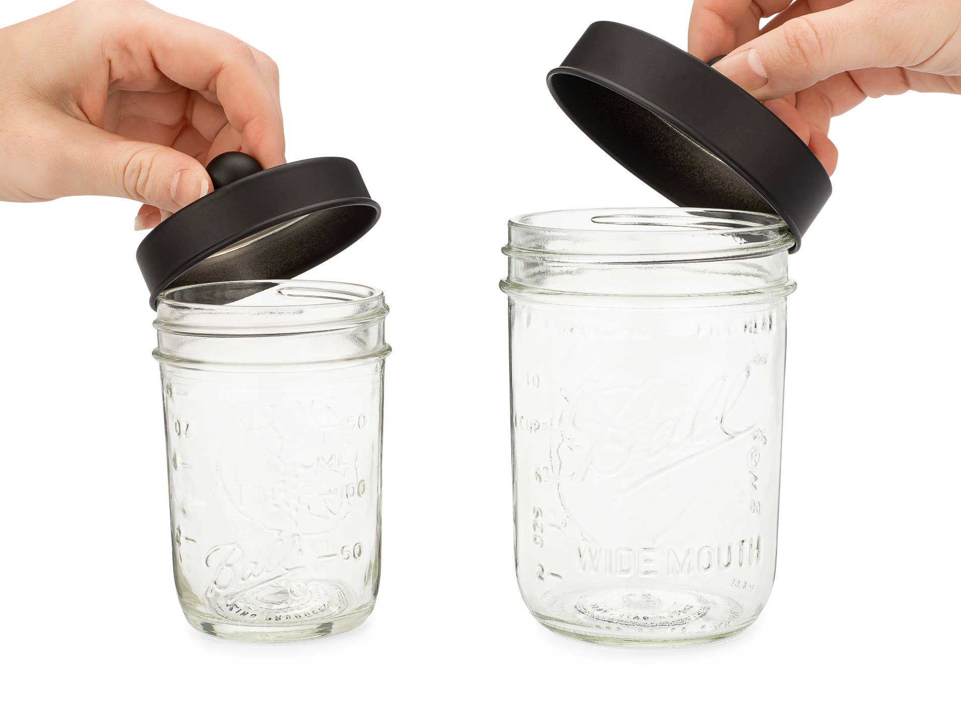 Jarmazing Products - Wholesale Jar - Apothecary Lid Storage Set with Ball Mason Jars - 2 Pack2