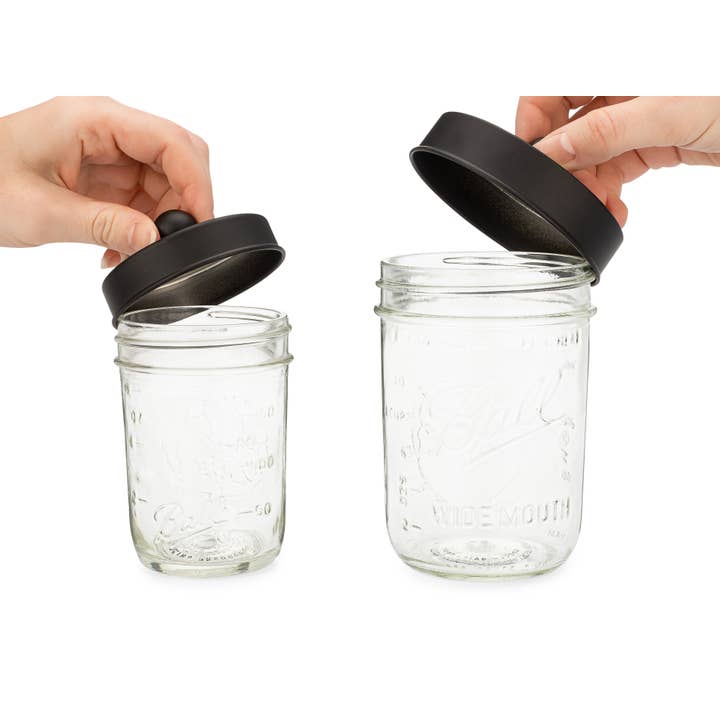 Jarmazing Products - Wholesale Jar - Apothecary Lid Storage Set with Ball Mason Jars - 2 Pack2