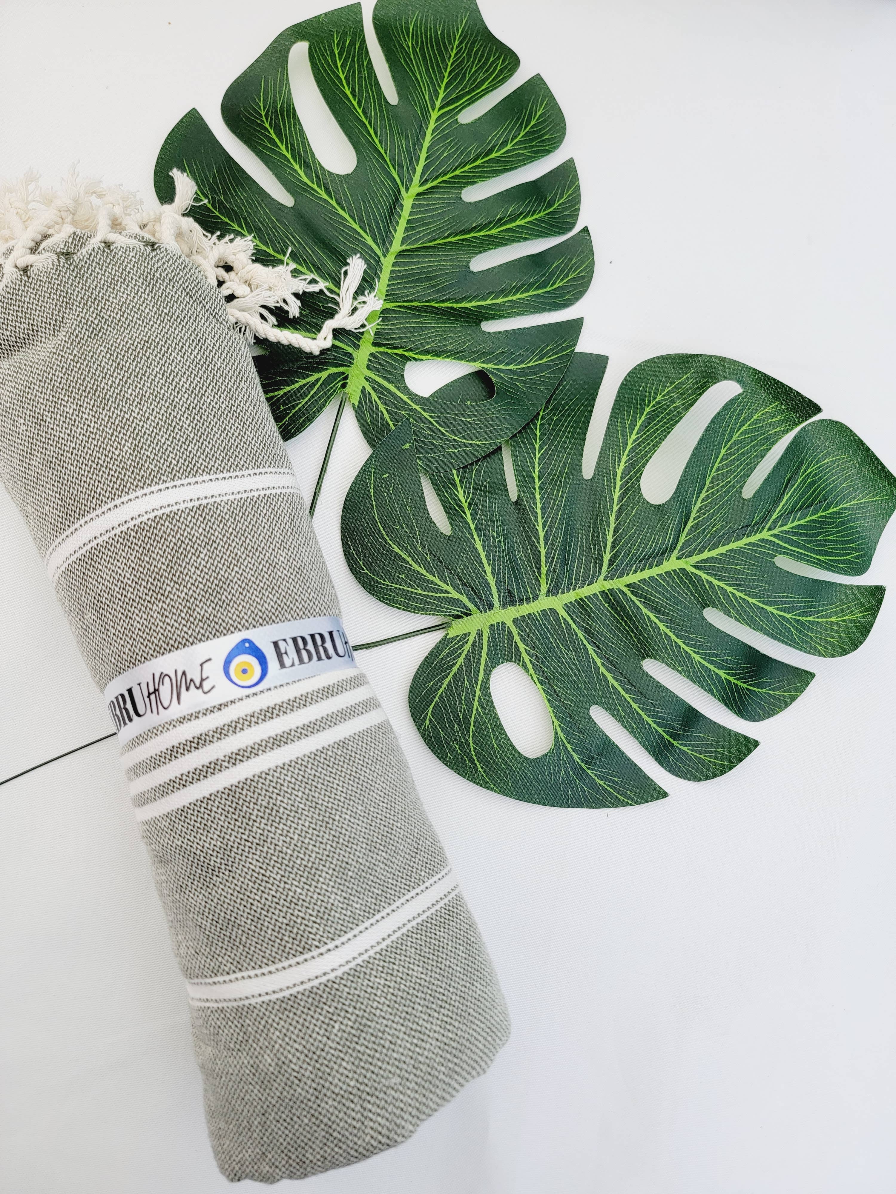 EBRU Home - Vendita all'ingrosso Plaid - Set da 5 Plaid/Coperte in Cotone Turco Prelavato – Colori Assortiti9