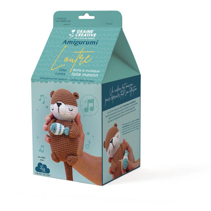 Graine Créative - Wholesale Knitting/Crochet Supplies - MUSICAL OTTER AMIGURUMI KIT4