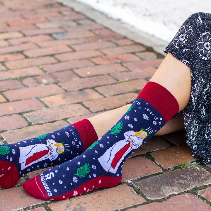 Sock Religious - Wholesale Socks - Unisex - St. Lucy Adult Socks3