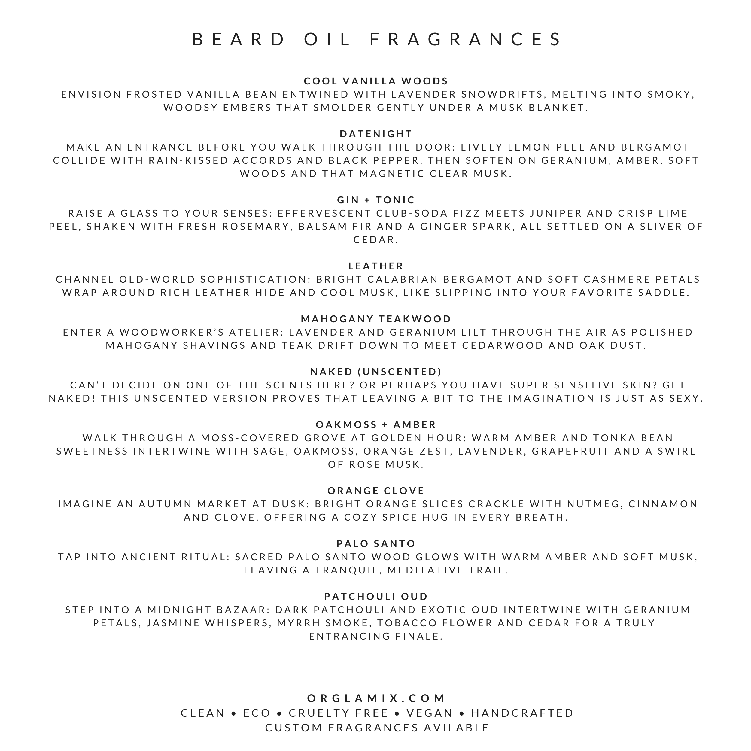 Orglamix - Vente Produit structurant pour la barbe - Huile à barbe Orglamix | Adoucit, coiffe, parfum agréable | Étiquette privée7