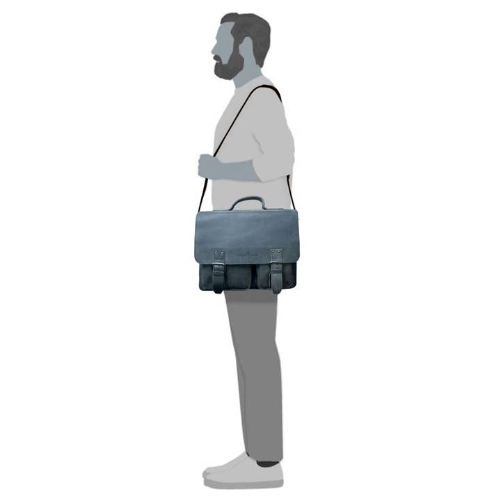 Greenwood – wholesale Portfölj - Unisex – Kurt läder lärarväska för kvinnor stor portfölj för män6