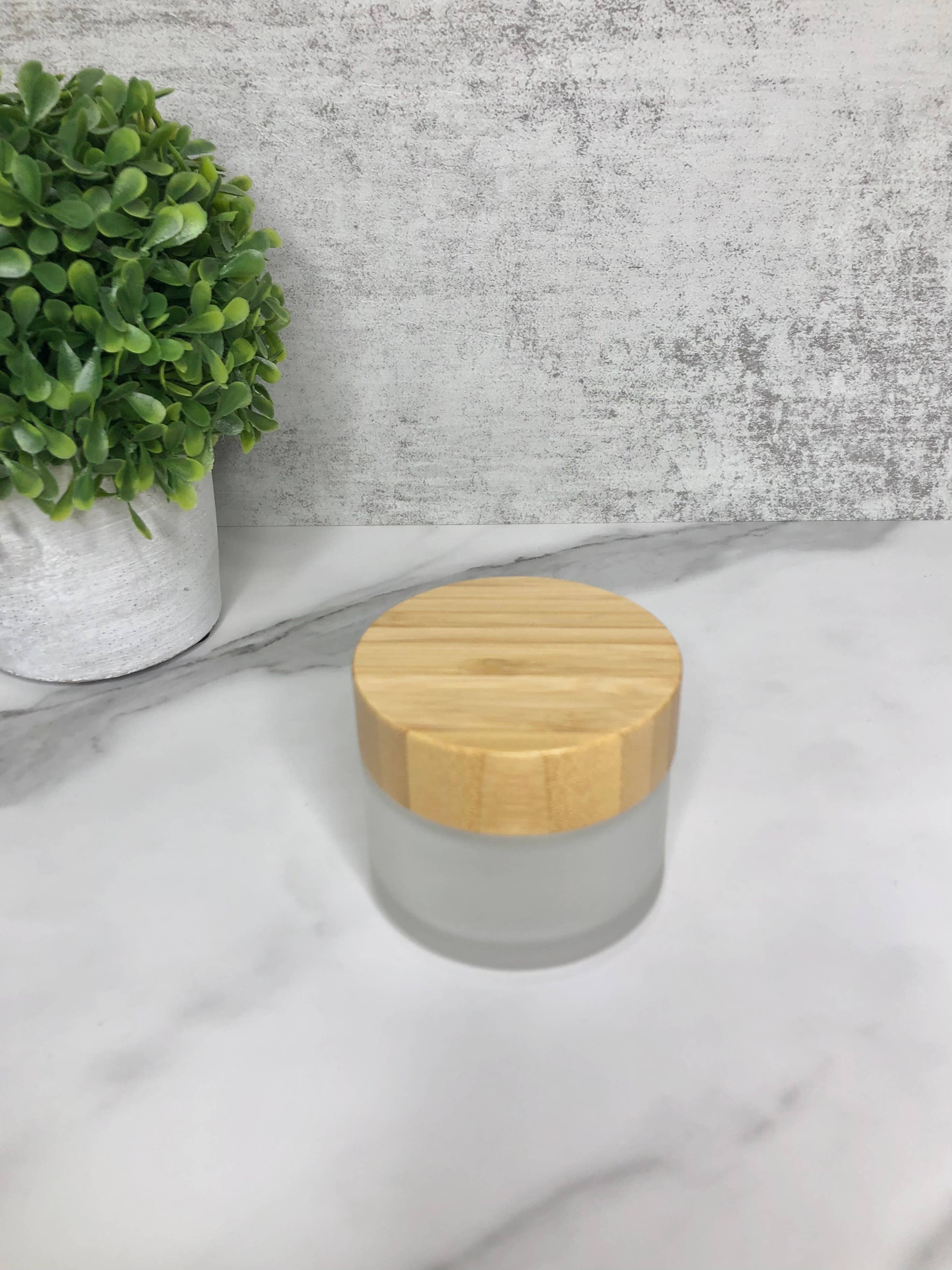 Hippotanicals - Vendita all'ingrosso Barattoli - Barattolo in vetro satinato con coperchio in bambù - 100 g (3,5 oz)6