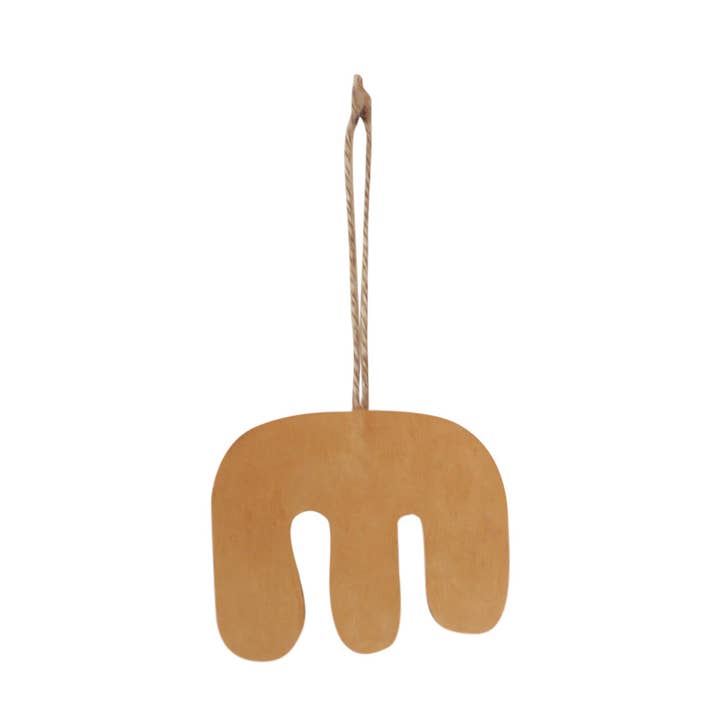 Christmas Comb Leather Ornament | Repurposed Leather for wholesale by Imani + Kids by Imani Collective