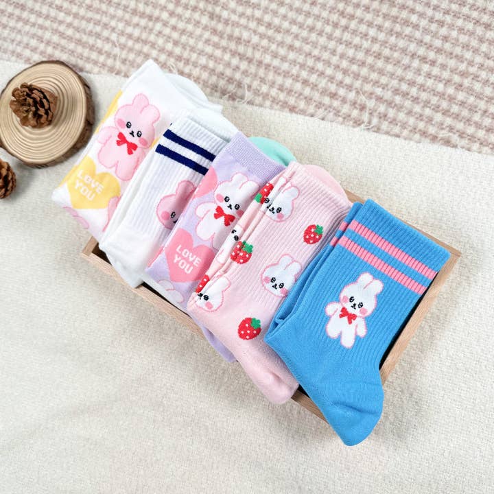 7DAYSSOCKS - Wholesale Socks - Women's - Women's Crew Bunny Set Socks3