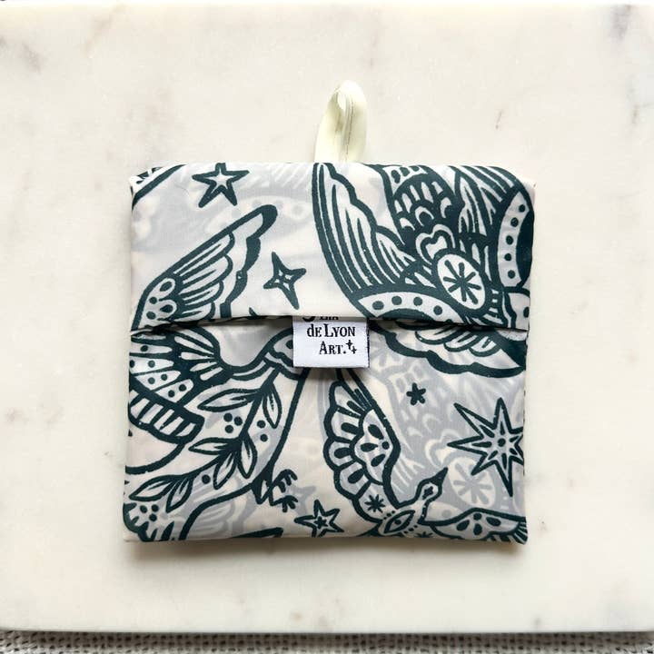 liadelyonart - Wholesale Grocery/Shopping Bag - Boho Bird Reusable Tote Bag11