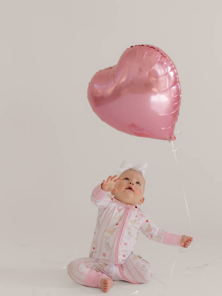 Valentine Pups Zip Jam for wholesale by Toast + Jams