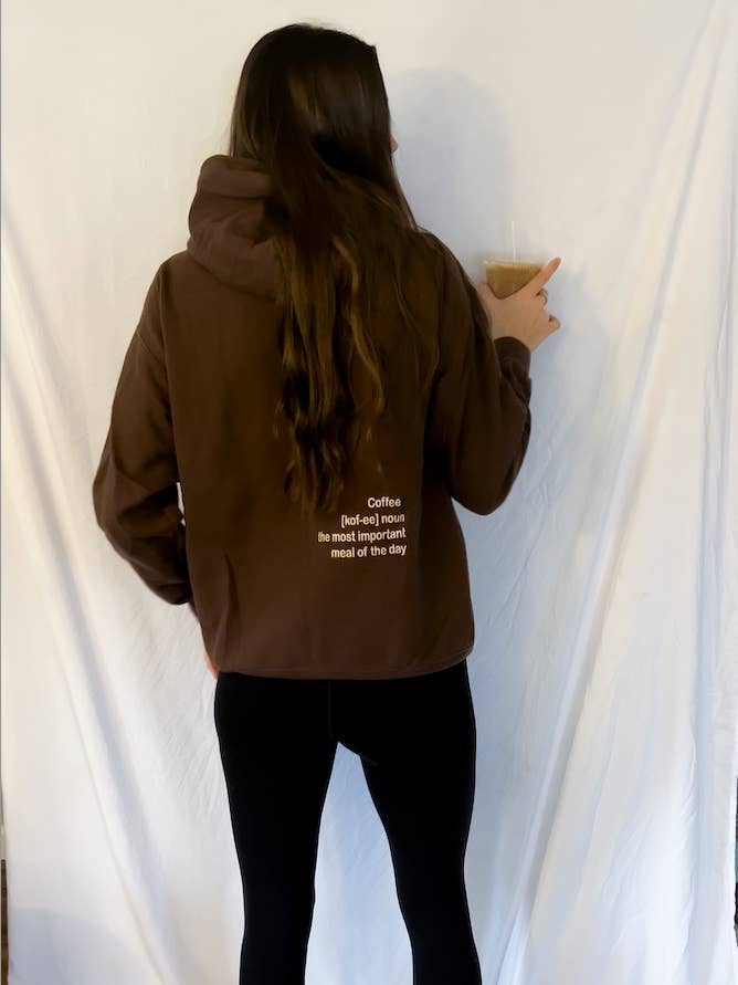 Rosey Design Co. - Wholesale Hoodie - Women's - Coffee Definition Hoodie