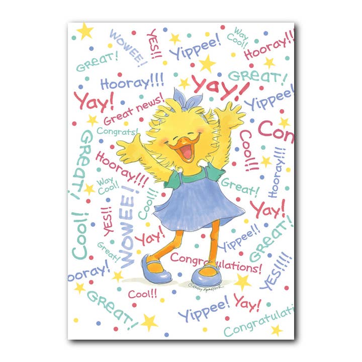 Buone notizie, biglietto di auguri di congratulazioni per la vendita all'ingrosso da parte di Suzy's Zoo Store