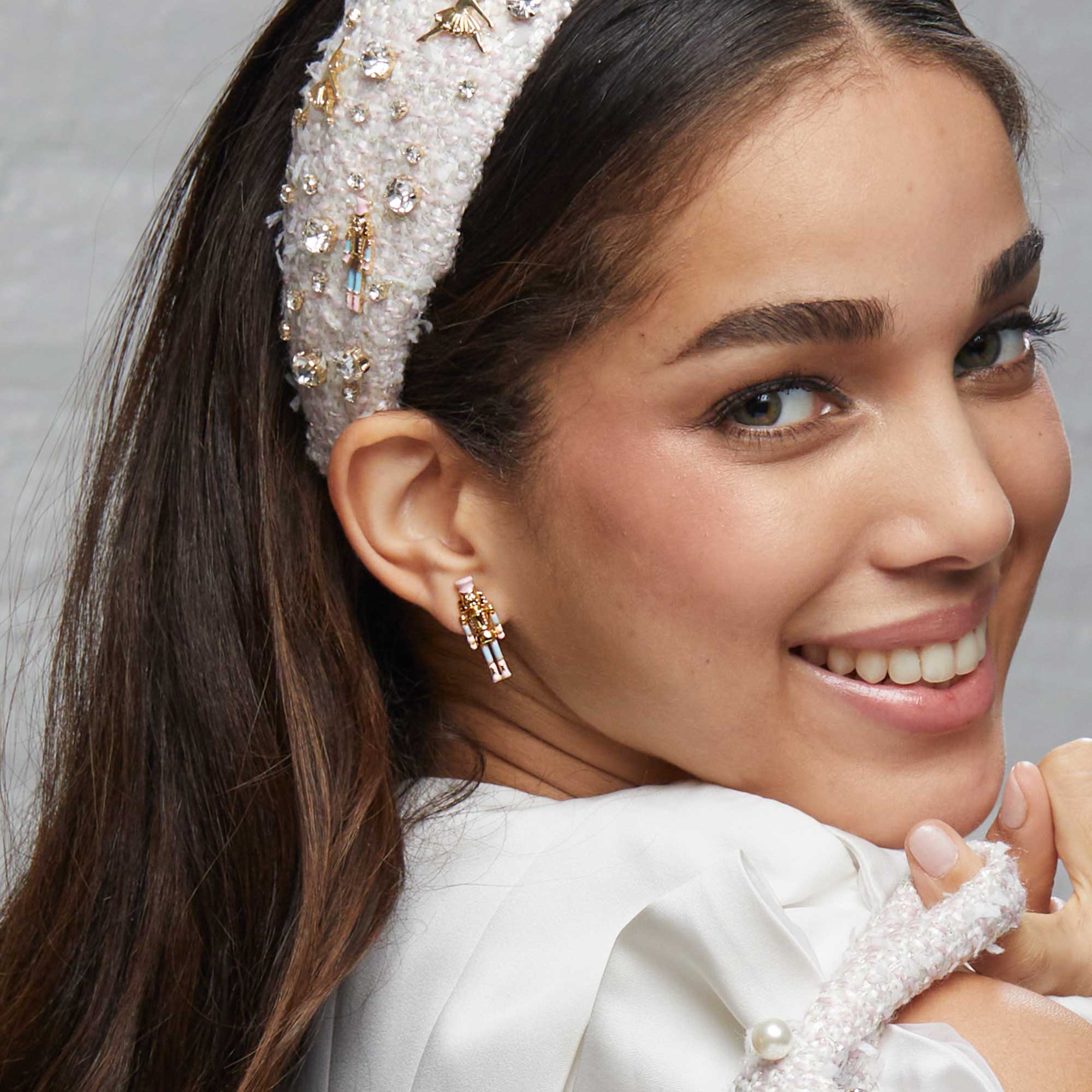 Lele Sadoughi - Wholesale Stud/Post Earrings - GOLD NUTCRACKER STUD EARRINGS1