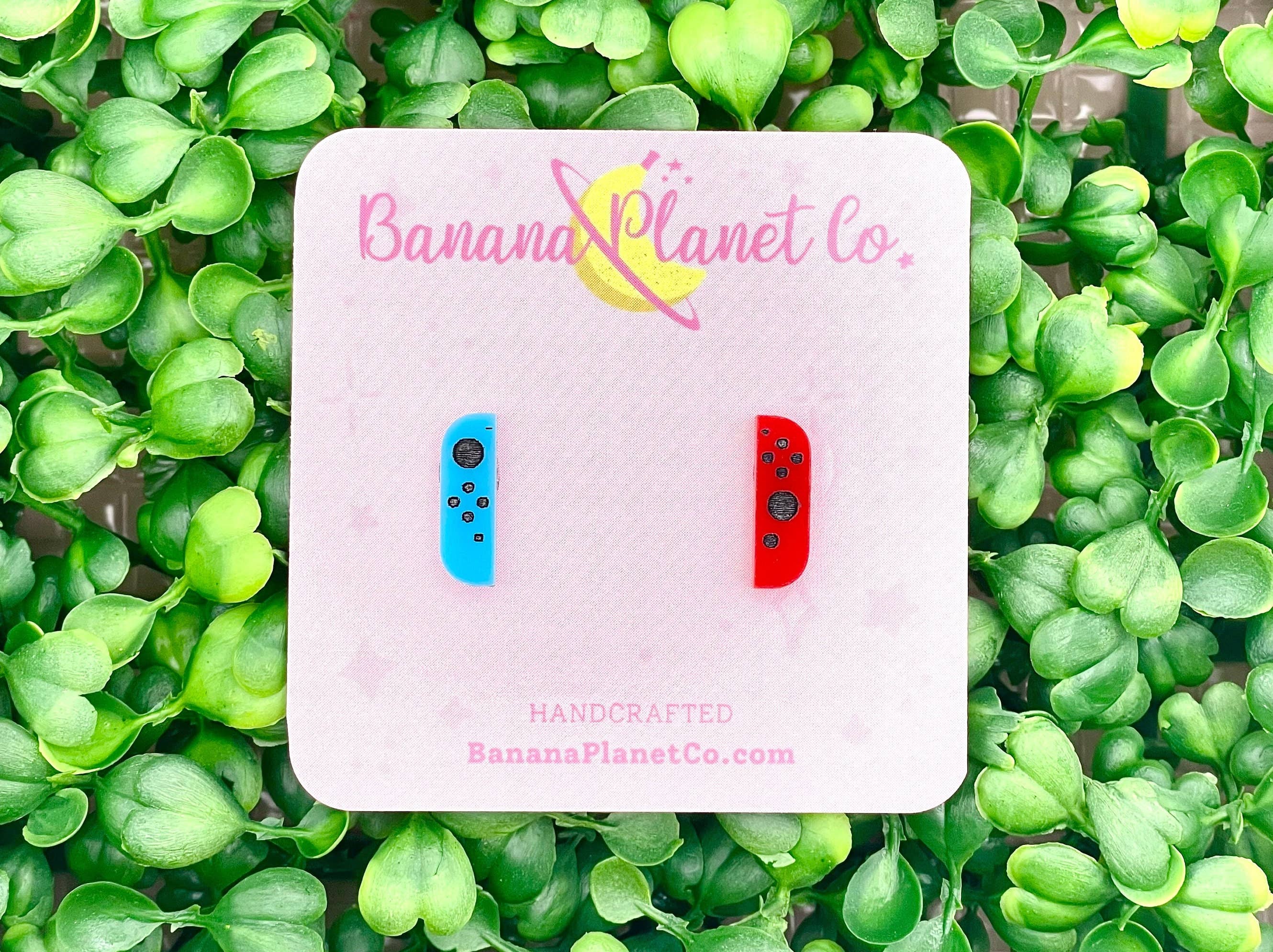 Banana Planet Co. - Wholesale Stud/Post Earrings - Tiny Nintendo Switch Joy Con Acrylic Earring Studs5