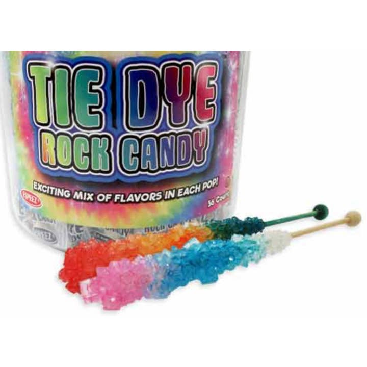 O'Shea's Candies Sweet Shop - Wholesale Hard Candy - Nostalgic Old-Fashioned Rock Candy 🍭 “TYE DYE” 36 CT Tub