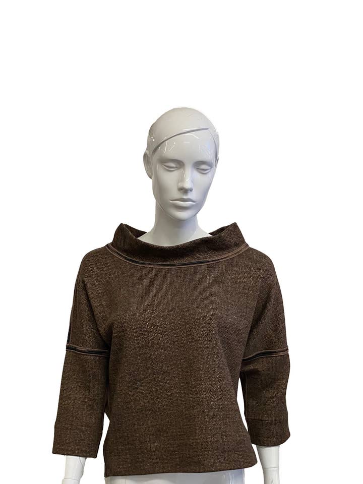 Jackie O” shirt met 3/25 mouwen voor wholesale door Staples LA USA