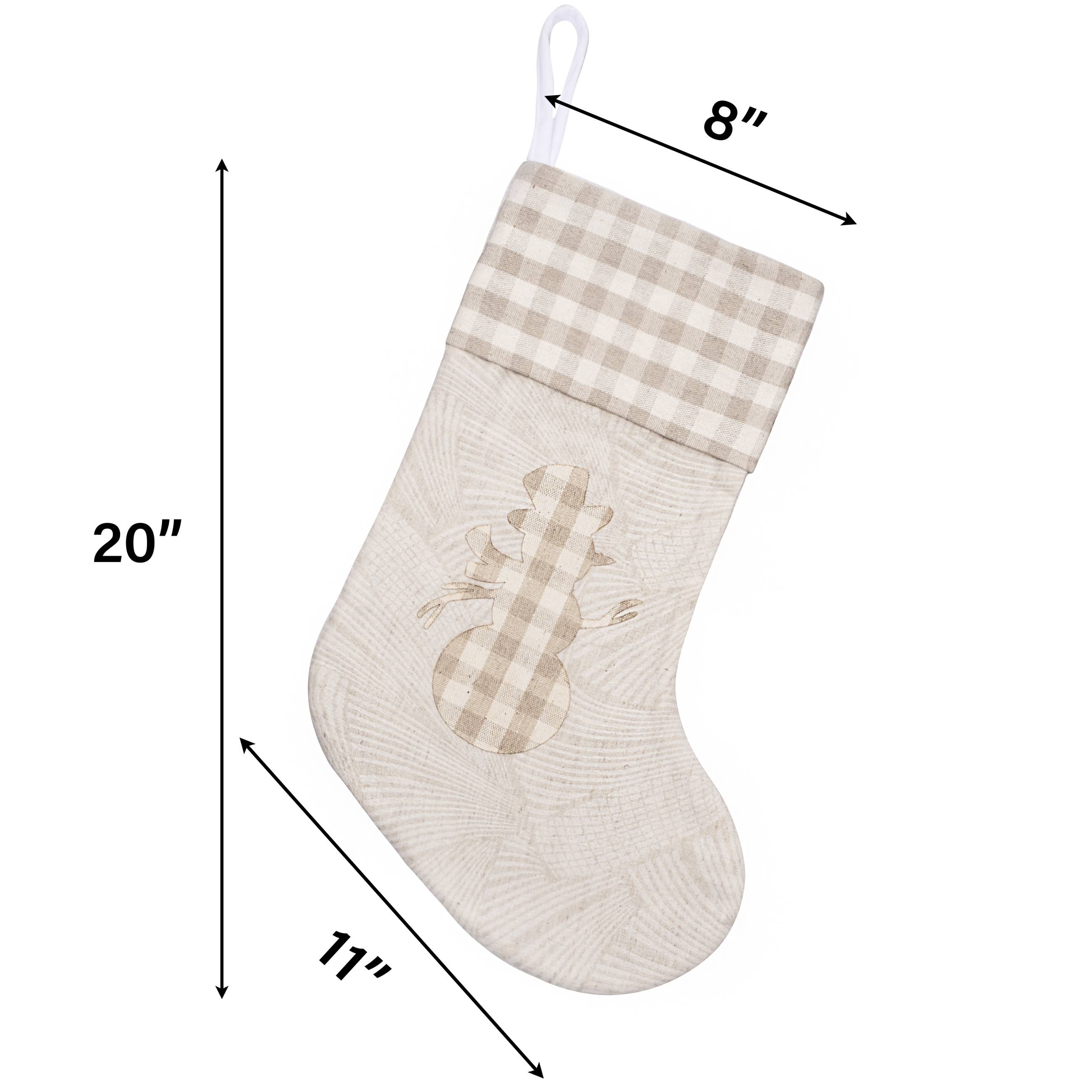 GEXWORLDWIDE - Wholesale Holiday Stocking - New Bohemian Christmas Stockings Neutral Holiday Decor7