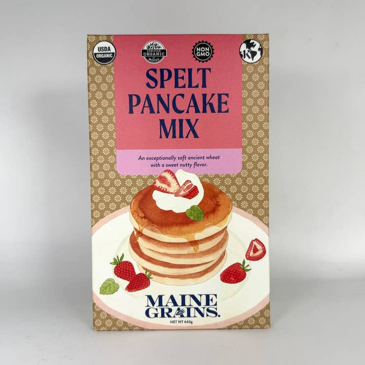 Maine Grains - Wholesale Pancake Mix - Spelt Pancake Mix - Case of 6