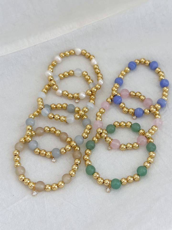 Shayla Stretch Bracelet 6mm for wholesale by AnnaBanana