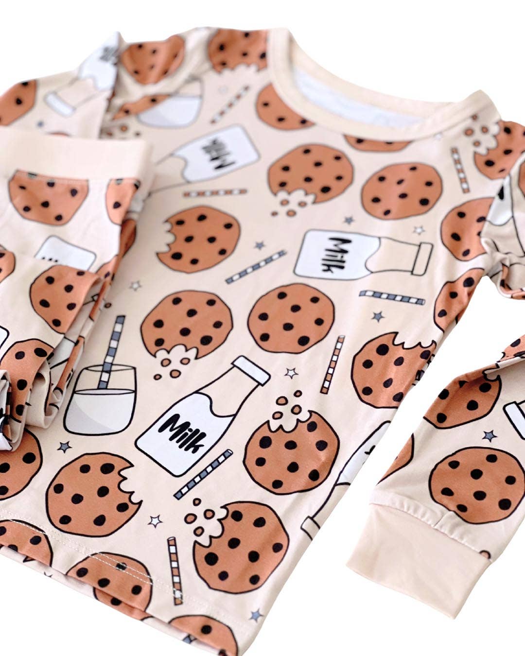 Lucky Panda Kids - Wholesale Sleepwear Set - Kids - Bamboo Kids' Two Piece Set | Milk & Cookies5