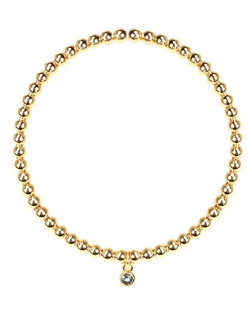 Nette Road Wholesale - Wholesale Charm/Dangle Bracelet - Tiny Crystal Charm Stretch Bracelet7