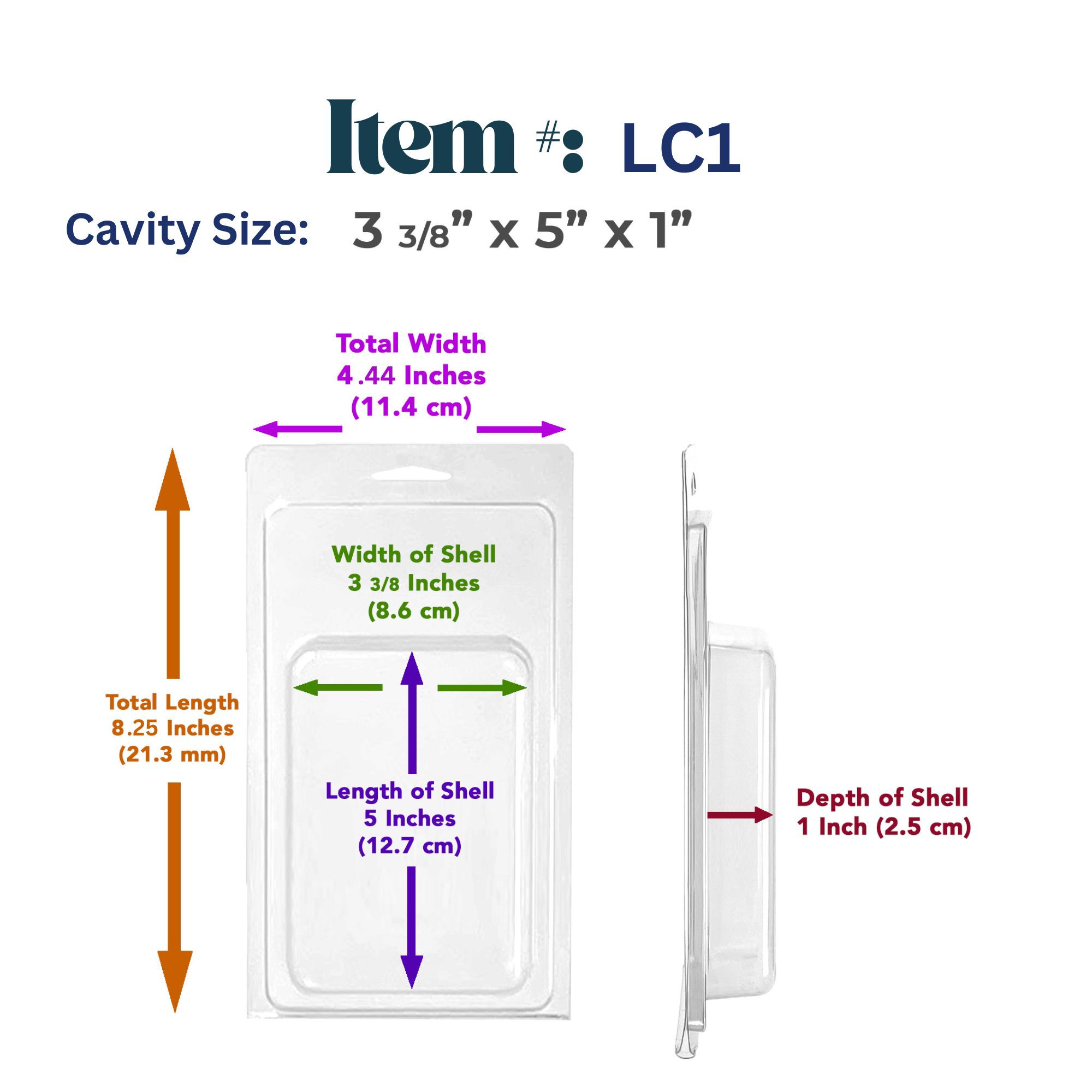 Vici Pack - Wholesale Retailer Display - Beauty & Wellness - Retail Display Clear Blister Packaging, Set of 25 9