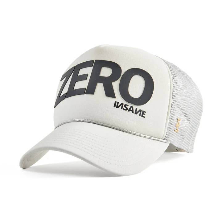ZERO TRUCKER CAP LIGHT GREY & BLACK BRICK for wholesale by INSANE