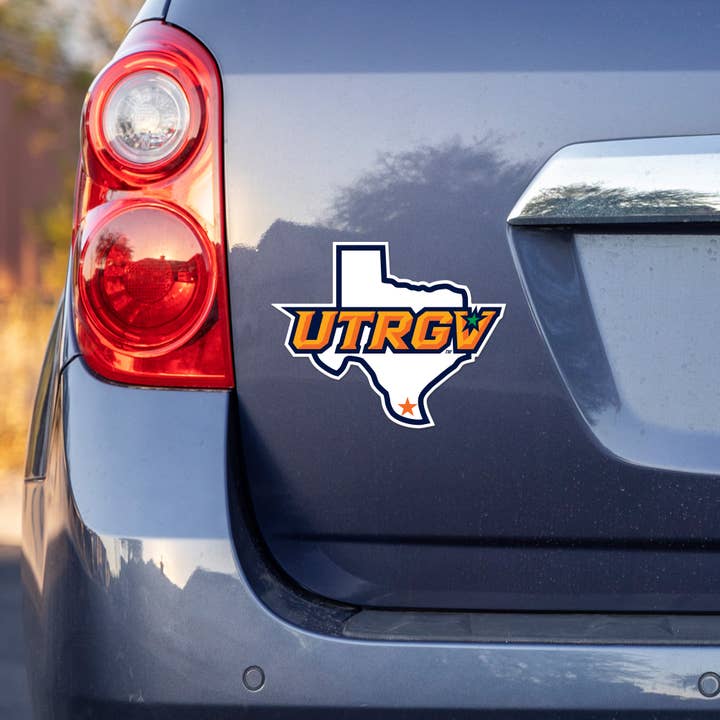 Rico Industries - Wholesale Car Decorative Charm - Unisex - NCAA Texas-Rio Grande Valley Vaqueros Medium Die Cut Decal1