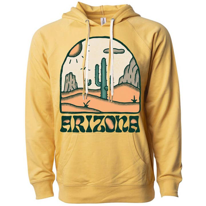 Kaktus Arizona Raglan Hoodie för wholesale av State Bliss