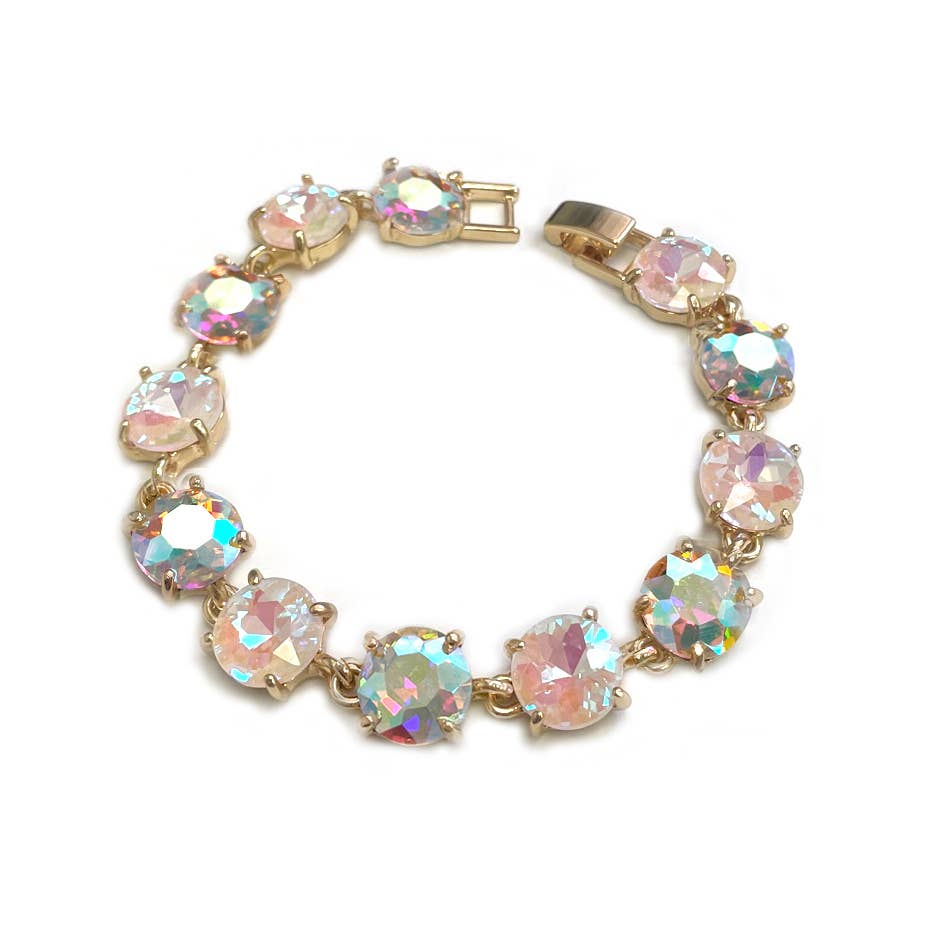 StarryNYC - Vente Bracelets maillon et chaîne - Bracelet rond en cristal taillé dans un coussin19