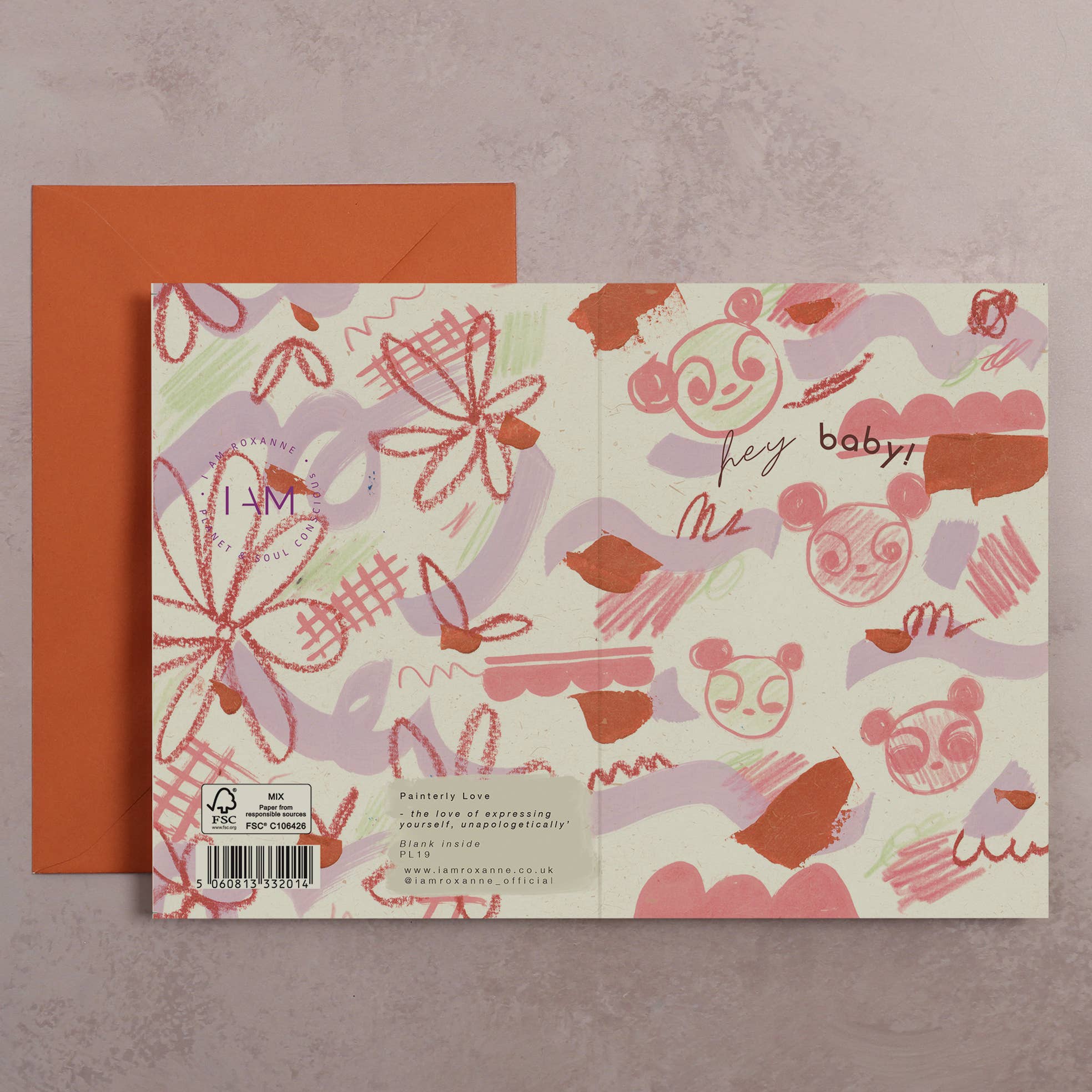 I am Roxanne - Wholesale Baby Card - Hey Baby Panda Card | Baby Card | New Baby Cards2