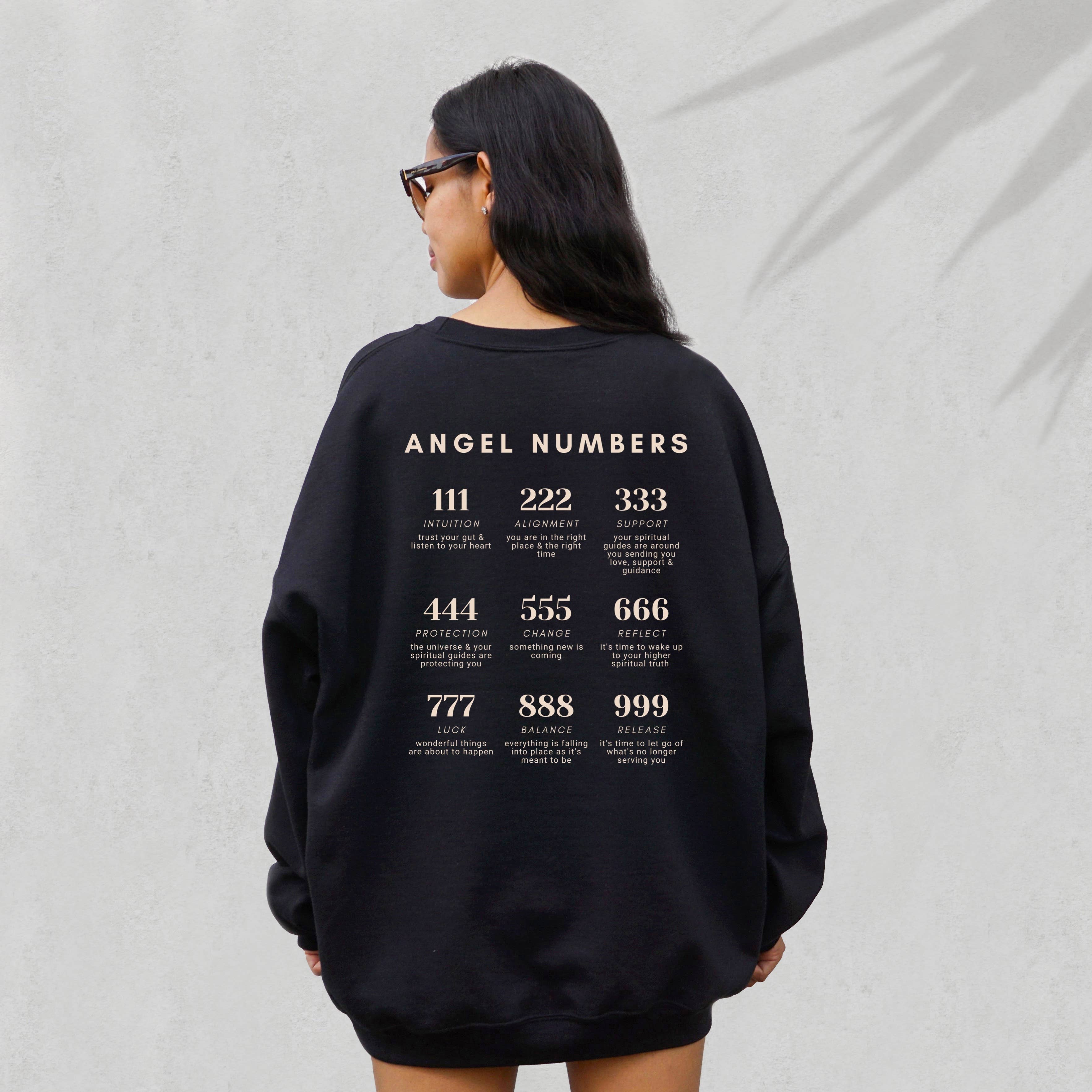 LOLA MAGNOLIA - Wholesale Graphic Sweatshirt - Women's - ANGEL NUMBERS CREWNECK PULLOVER1