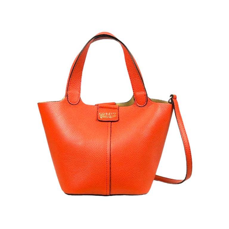 Chenson & Gorett - Vente Sac porté épaule – femme - Sac seau en cuir italien avec sac supplémentaire pour femme14
