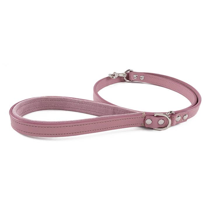 Laisse en cuir mauve pour la vente par Poppy and Payson