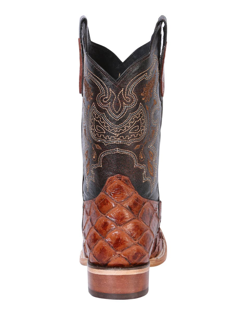 El General Western Wear - Wholesale Cowboy Boots - Men's - El General Rodeo Boot - Imitación  Pirarucu - Cognac 417934