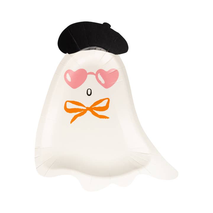 BLL1242 - Boo La La Ghost Shaped Paper Plate for wholesale by My Mind’s Eye