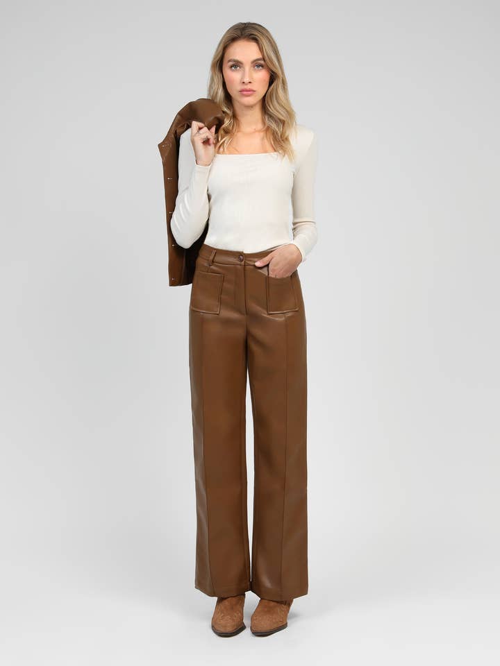 An'ge - Wholesale Pants - Women's - PALOE camel PANTS1