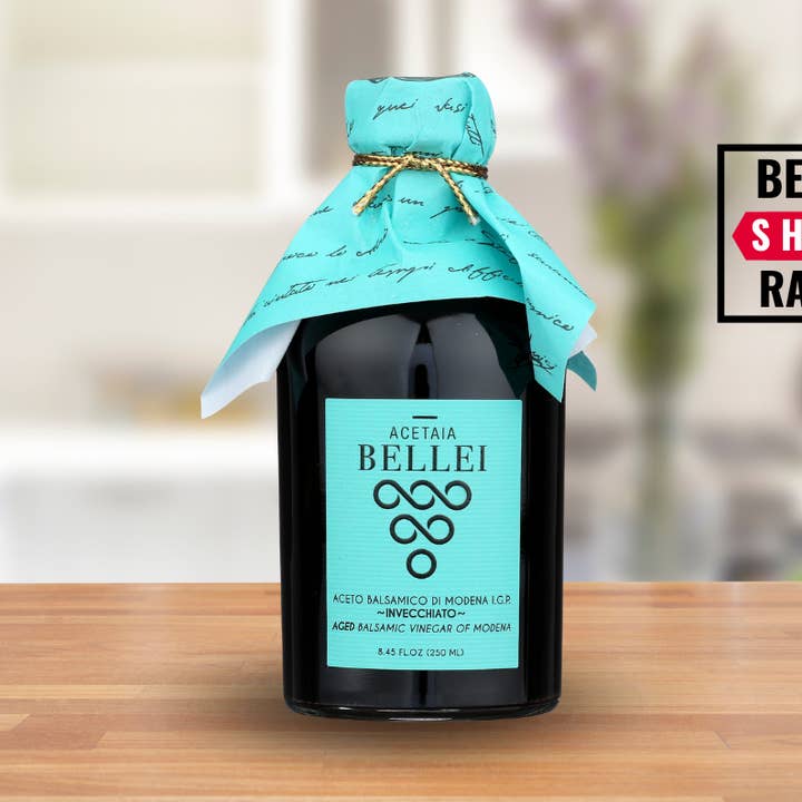 Vinaigre balsamique vieilli Bellei Blue Label Modène 250 ml (8,45 oz) pour la vente par Casacella Foods
