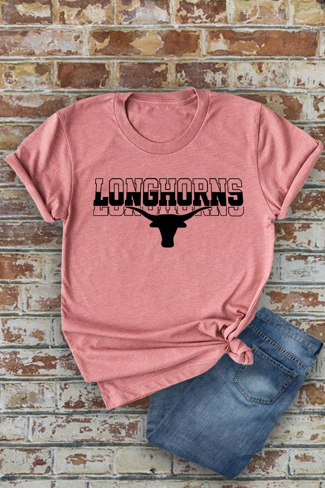 Top Avenue - Wholesale Screen Printed T-Shirt - Women's - Longhorns, Western, Rodeo, Unisex Round Neck T-Shirt6