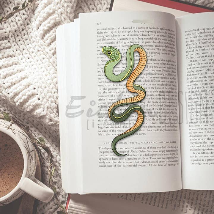 Bookmark - Green Snake for wholesale by Eichendesign