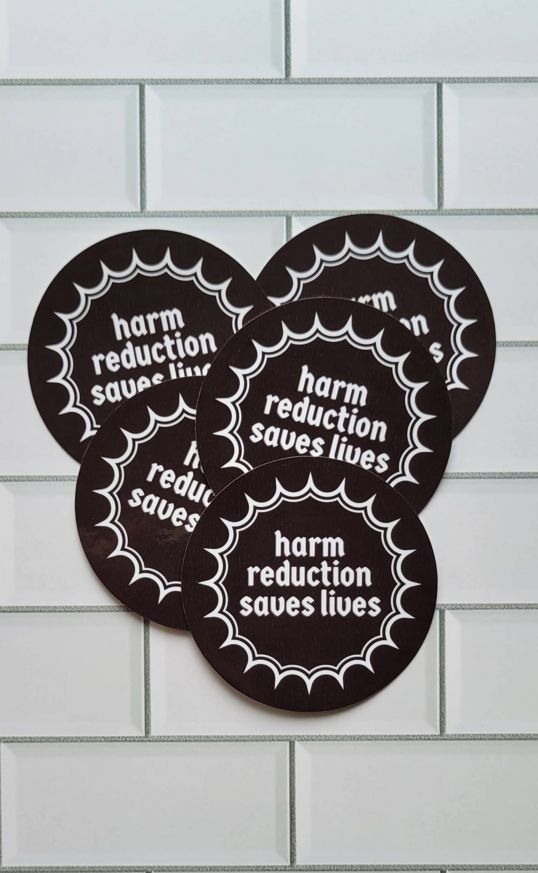 Hawburns Studio - Wholesale Sticker - Harm Reduction Saves Lives Waterproof Recovery Sticker5